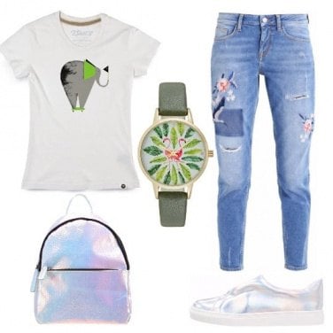 Outfit Jeans e t-shirt