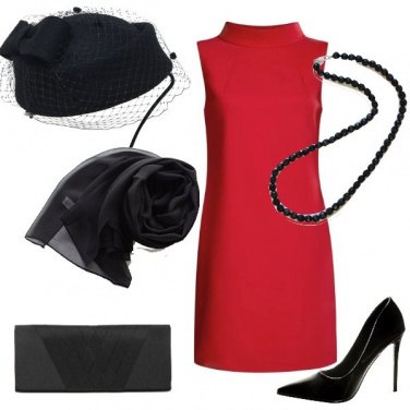 Outfit Invitata in rosso