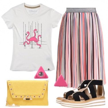 Outfit Fenicottero rosa
