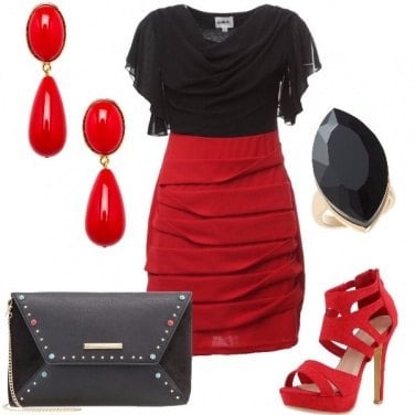 Outfit Rosso passione