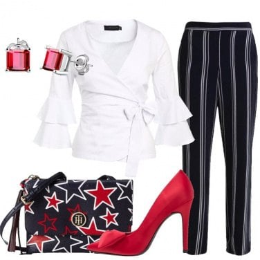 Outfit Quel tocco di rosso