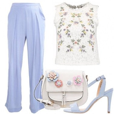 Outfit Pizzo e fiori