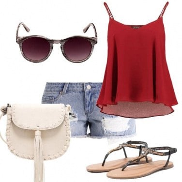 Outfit Occhiali a righe