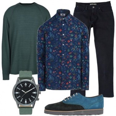 Outfit Una stringata bicolore