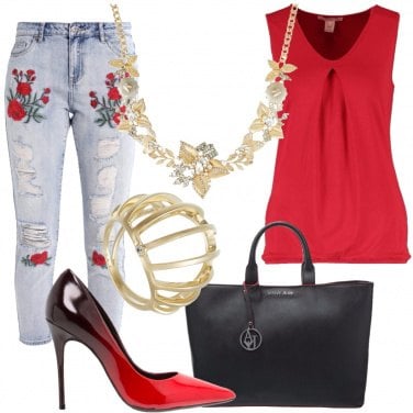 Outfit Rosso di sera