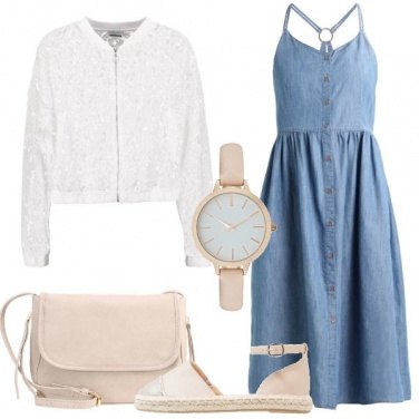 Outfit Pizzo e denim