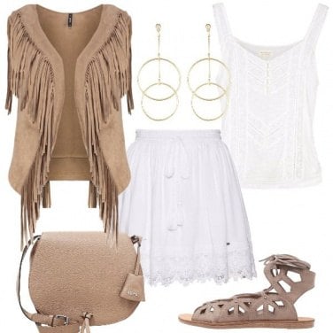 Outfit Il gilet con le frange