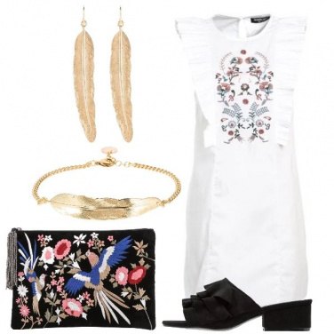Outfit Ricami e rouches