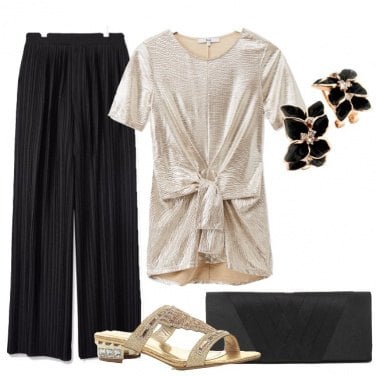 Outfit Bellissima in nero e oro