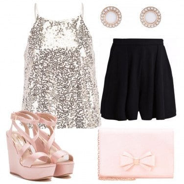 Outfit Top scintillante
