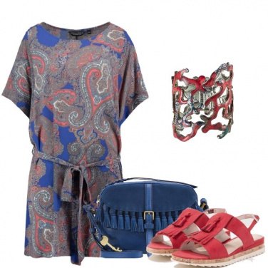 Outfit Il vestito in fantasia cachemire