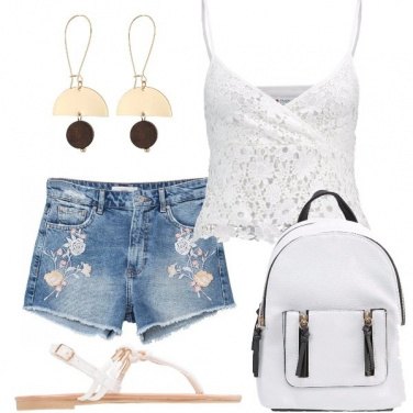 Outfit Bianco e jeans