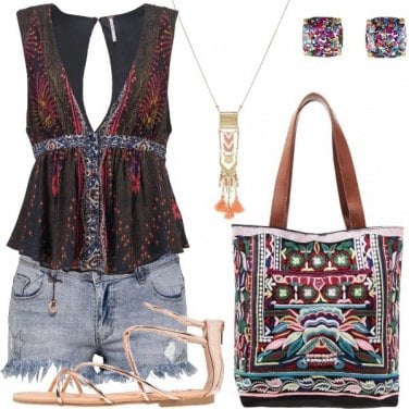Outfit Shorts in jeans