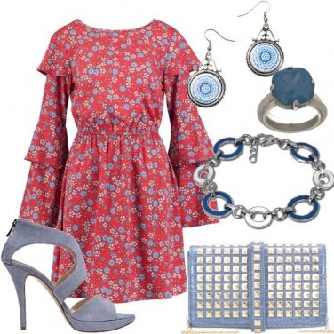 Outfit Mini abito con ruches