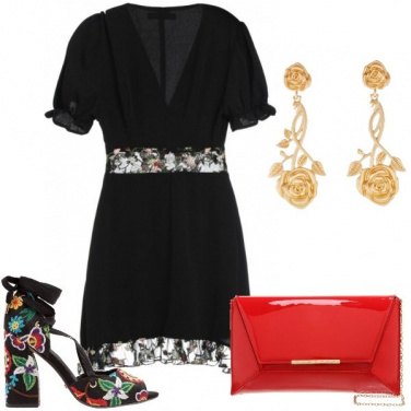 Outfit Fiori ricamati