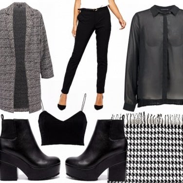Outfit Black n white