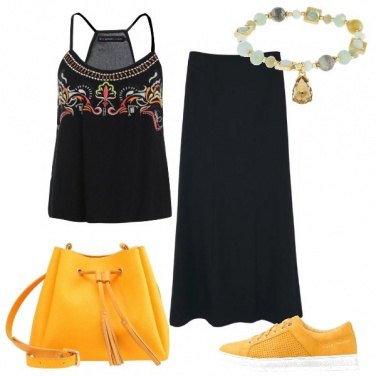 Outfit Ricami colorati