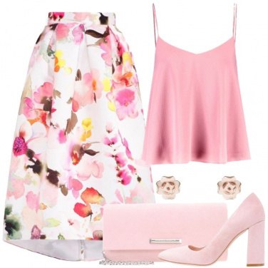 Outfit Fiorellino rosa