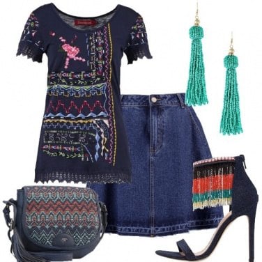 Outfit Perline e ricami