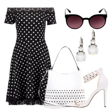 Outfit Un vestito a pois