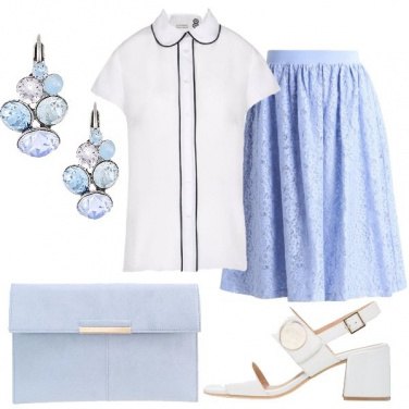 Outfit Il bianco e l\'azzurro