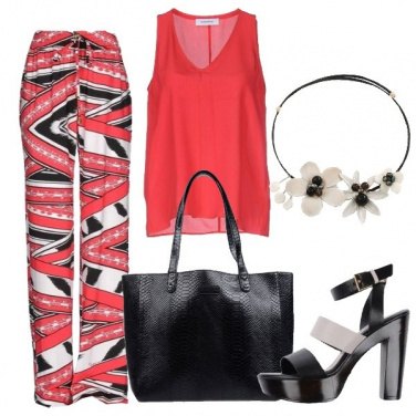 Outfit Rosso e nero di stagione