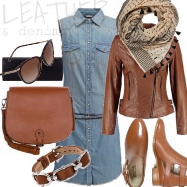 Outfit LEATHER & DENIM
