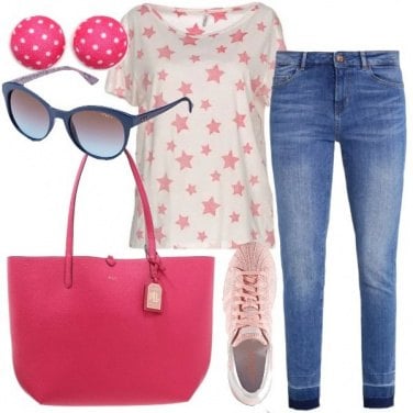 Outfit Stelle e pois
