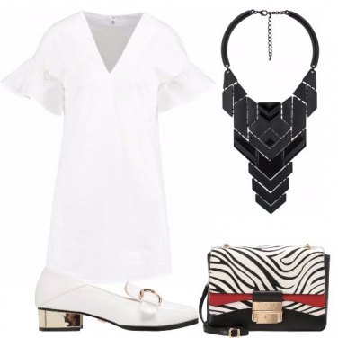 Outfit I mocassini sul vestito