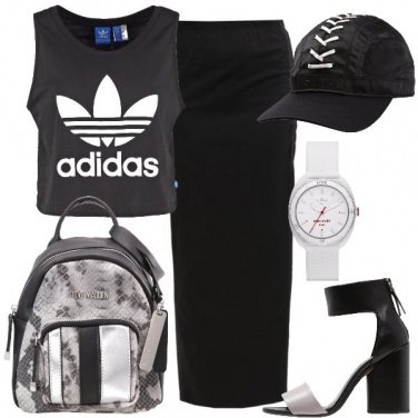 Outfit Urban con i tacchi