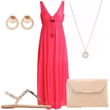 Outfit Il vestito di un rosso particolare