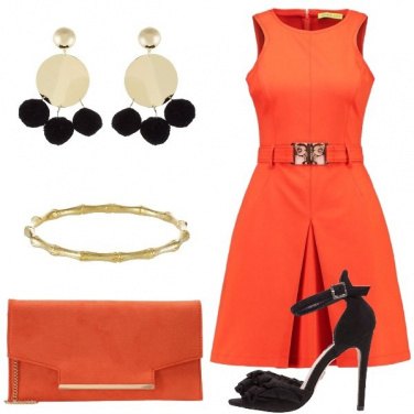 Outfit Il vestito arancione