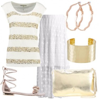 Outfit Con i bagliori dell\'oro