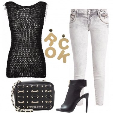 Outfit Stasera concerto rock