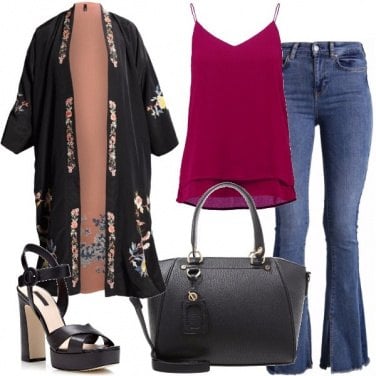 Outfit Il kimono reversibile