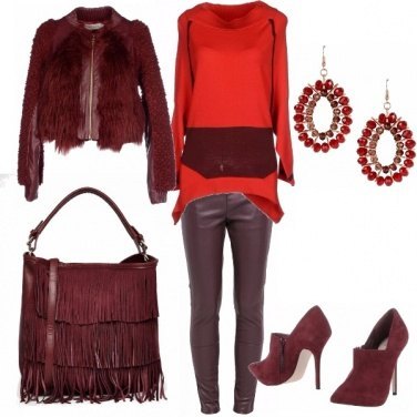 Outfit Sfumature di rosso