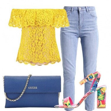 Outfit Il sandalo floreale