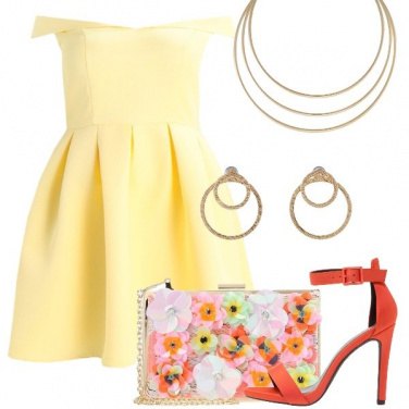 Outfit Colorata alla cerimonia