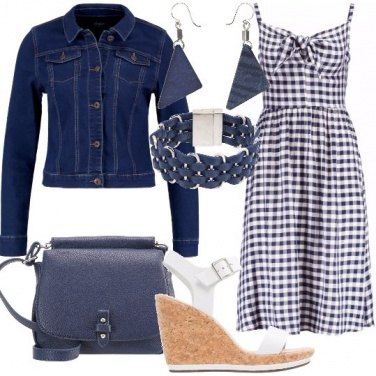 Outfit Abito a scacchi