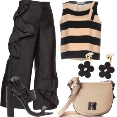 Outfit Pantalone con le ruches