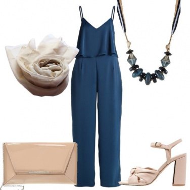 Outfit Tuta e maxi collana