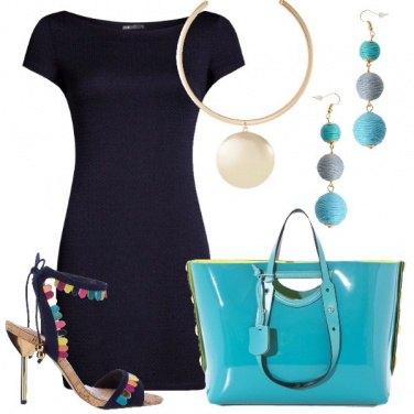 Outfit Il tubino blu