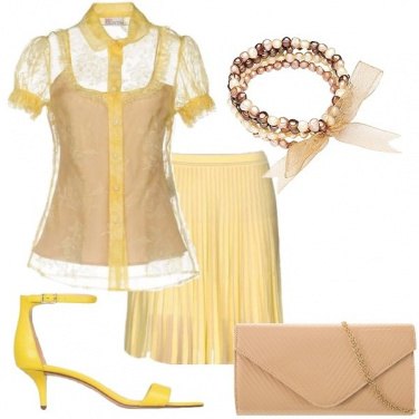 Outfit Una diva anni 60 in giallo