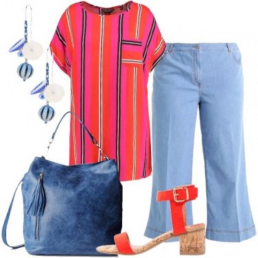 Outfit La camicetta a righe