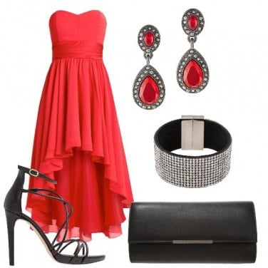 Outfit Cerimonia in rosso