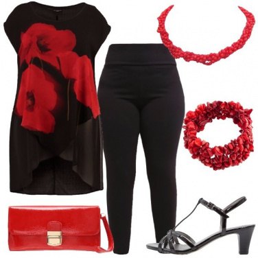 Outfit Il rosso e il nero