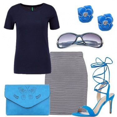 Outfit I toni del blu