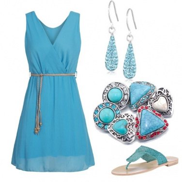 Outfit Una ragazza turchese