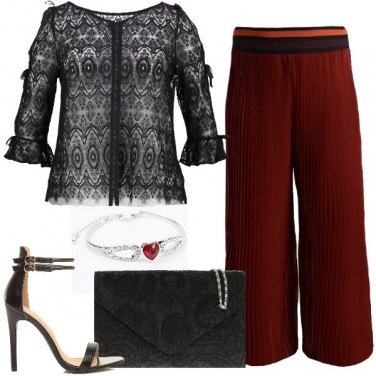 Outfit Pizzo e cuori