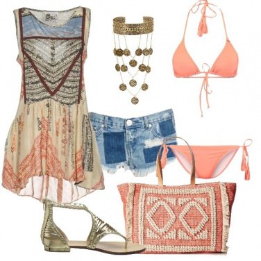 Outfit In spiaggia fino al tramonto